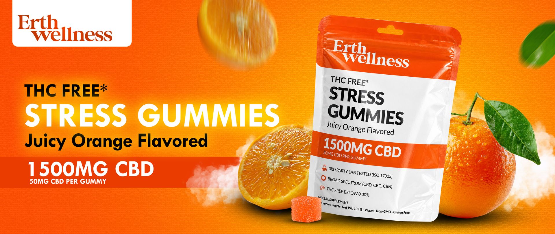 ERTH CBD Broad Spectrum GUmmies